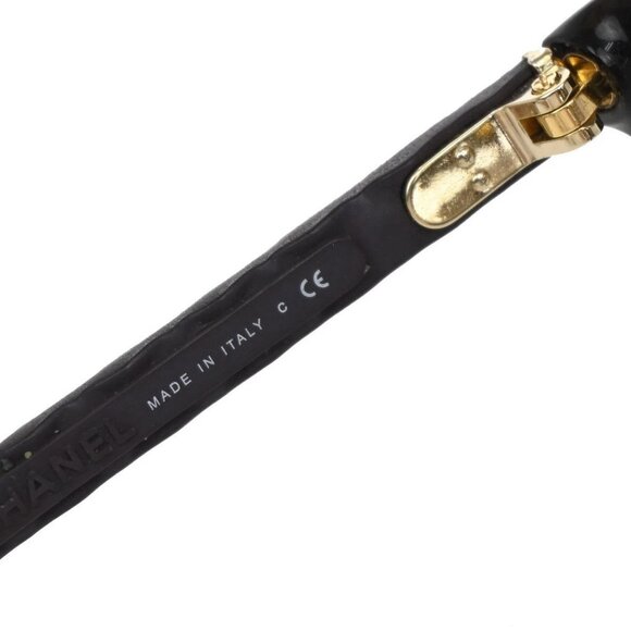 CHANEL CC Logo Matelasse Glasses Eye Wear 3287-Q-A Plastic Brown 09RF712 - Picture 9 of 12